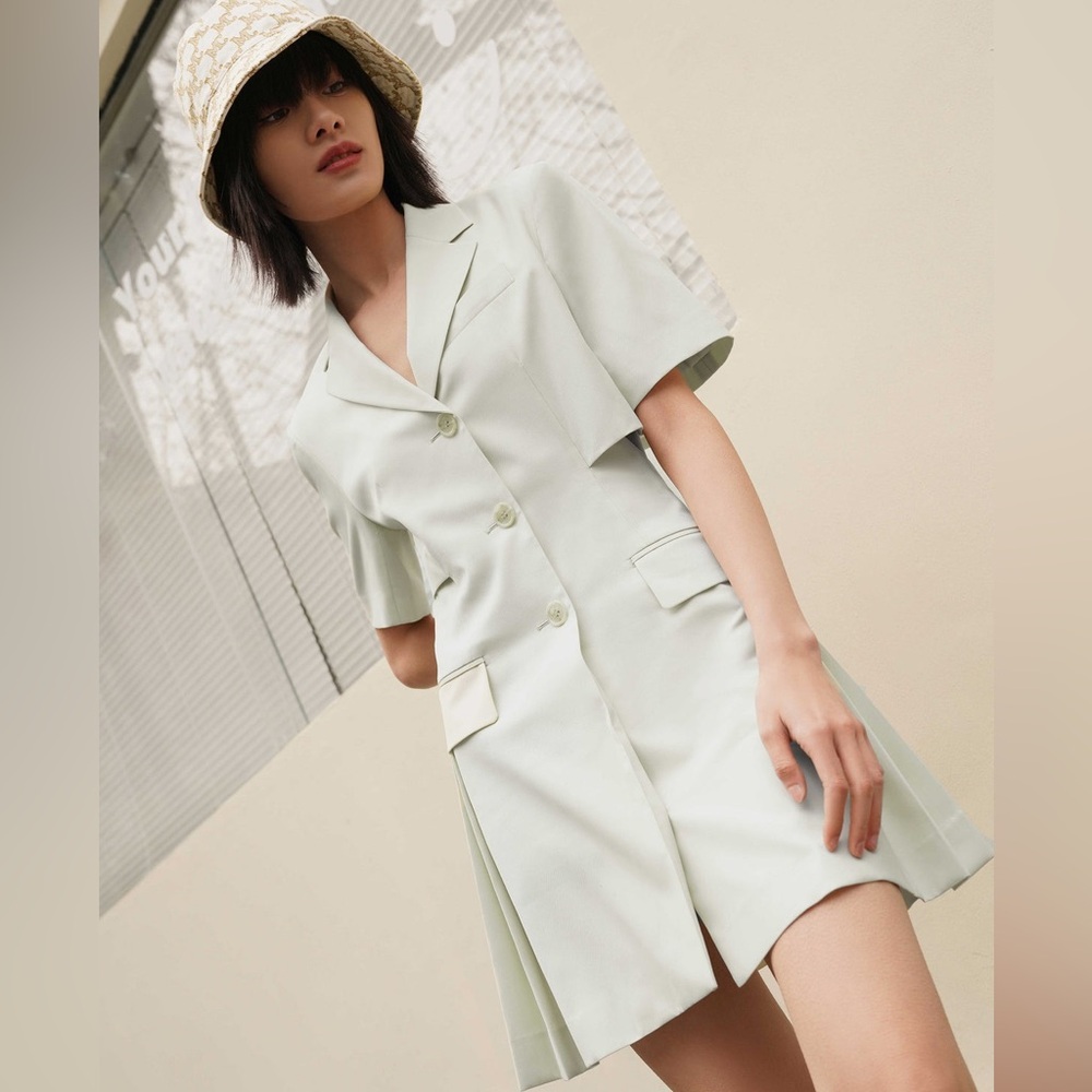 MO&CO.WOMEN WOOL BLEND CUTOUT
SUIT DRESS